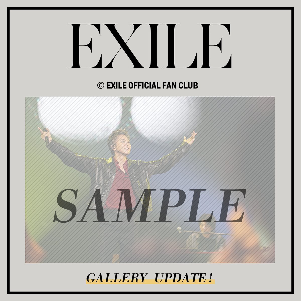 【EXILEOFFICIALFANCLUB 限定】
《　'GALLERY更新'　》

『EXILE TAKAHIRO 武道館 LIVE 2023 'EXPLORE'』
LIVE DVD/Blu-rayのリリースを記念して
LIVE PHOTOを公開中です。
是非、チェックしてください。

exile.exfamily.jp/s/ldh01/diary/…

Staff