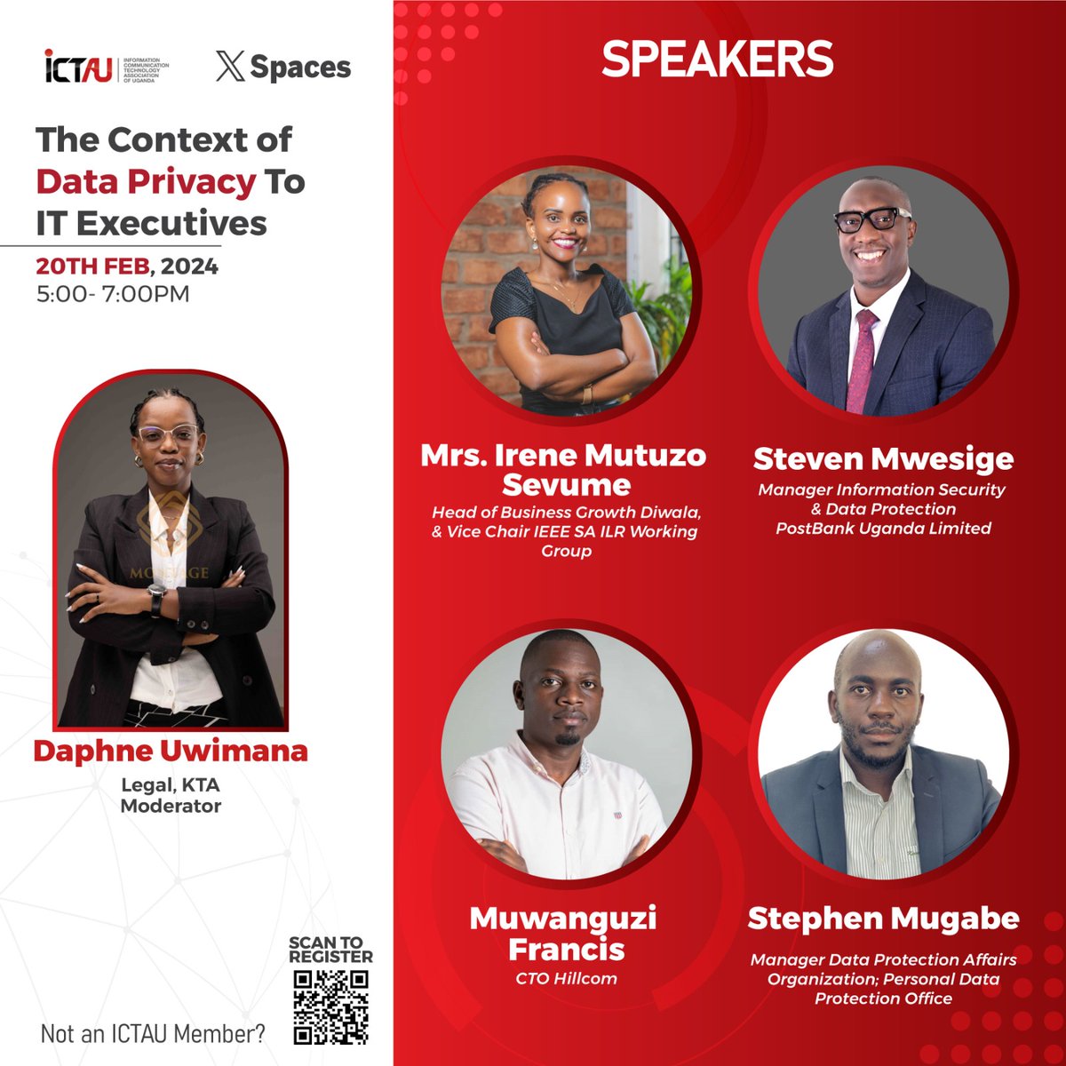 NBS Television (@nbstv) on Twitter photo Dive deep into the world of data privacy! Join the <a href="/ICTAUg/">ICT Association of UG. (ICTAU)</a> X space next week as we explore its significance to IT Executives. Save the date and set a reminder using the link below.
x.com/i/spaces/1zqKV…
CC: <a href="/ElizabethNtege/">Elizabeth Ntege (She/Her)</a>, @UwimanaDaphne, <a href="/irenemutuzo/">Irene Esther Mutuzo</a>, <a href="/s_mwesige/">Steven Mwesige</a>, Dive deep into the world of data privacy! Join the <a href="/ICTAUg/">ICT Association of UG. (ICTAU)</a> X space next week as we explore its significance to IT Executives. Save the date and set a reminder using the link below.
x.com/i/spaces/1zqKV…
CC: <a href="/ElizabethNtege/">Elizabeth Ntege (She/Her)</a>, @UwimanaDaphne, <a href="/irenemutuzo/">Irene Esther Mutuzo</a>, <a href="/s_mwesige/">Steven Mwesige</a>,