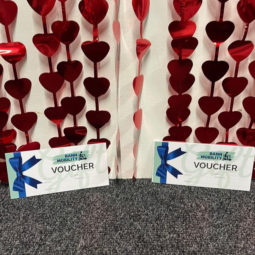 Valentine’s Gift Ideas curated by the Bann Mobility Portadown team 

From back rests to swivel seats, foot spas and gift vouchers we have a range of presents available to pick up in store or to order online or via telephone