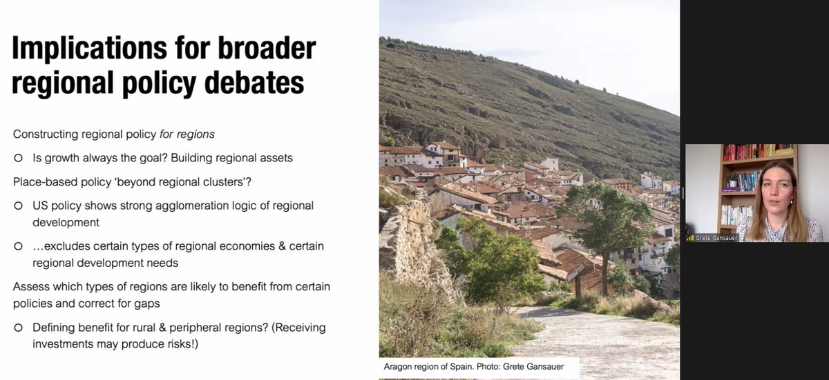 eprc_eu's tweet photo. @grete_rural Regional boosters and builder programmes are directed to #leftbehindplaces, but are these enough to close the gap? Will #Bidenomics correct #regionalinequality? It is not primarily designed to do so! There is a need to construct #regionalpolicy for #regions in the #USA. https://t.co/C76VCRVg6m