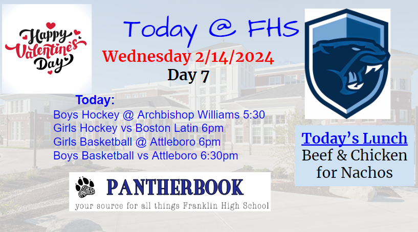 Happy Valentine's Day! 
(We start with C period today)