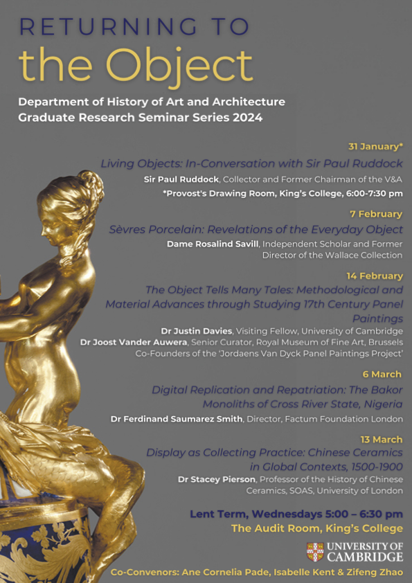 Join us today from 5pm in The Audit Room, King's College, for the next History of Art Graduate Research Seminar with Dr Justin Davies and Dr Joost Vander Auwera on 'The Object Tells Many Tales: Methodological and Material Advances through Studying 17th Century Panel Paintings'.