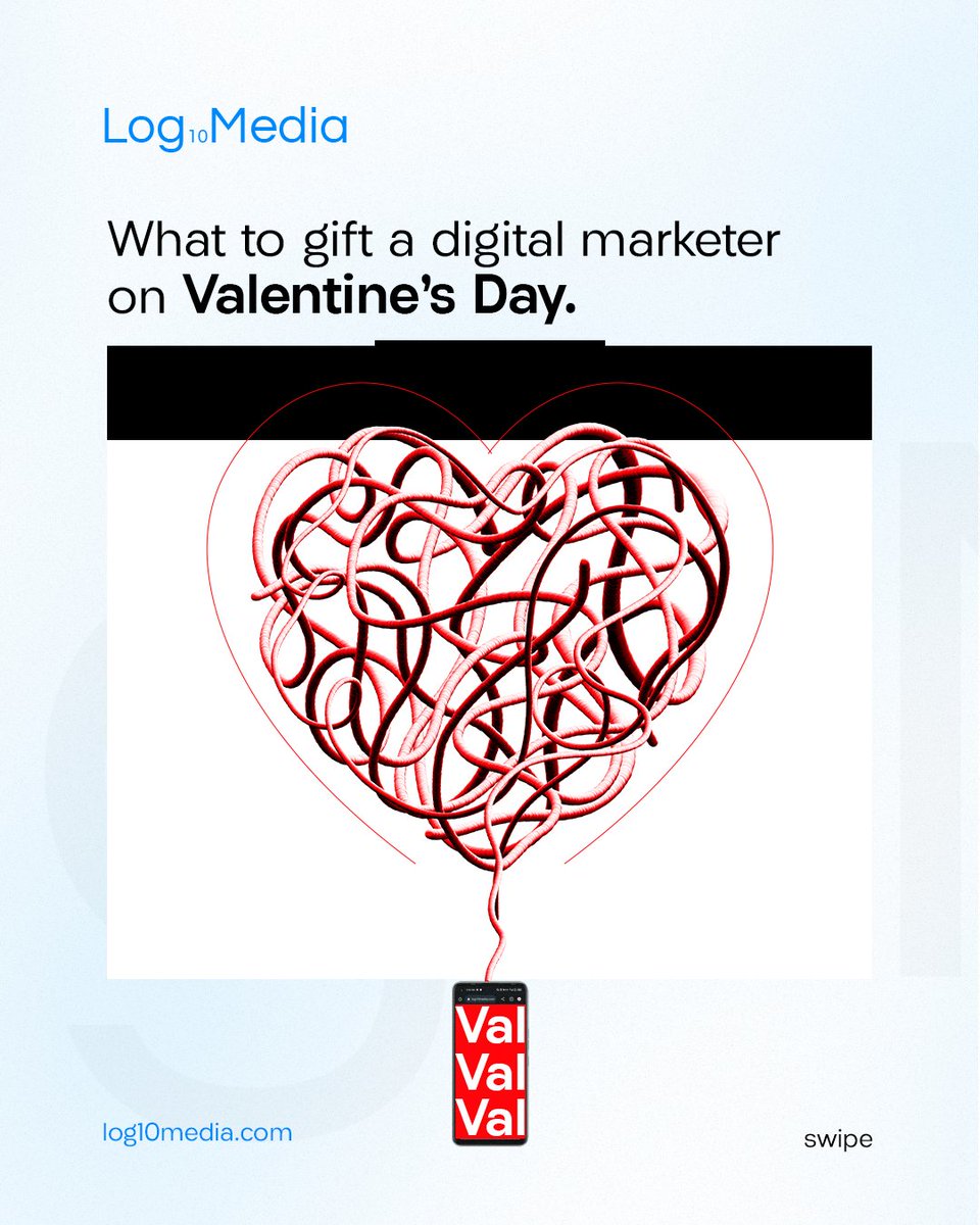 Log10Media's tweet photo. Spread the love to a digital marketer today.

Happy Valentine's Day!

#valentine2024
#Log10Media
#Marketingagency https://t.co/I90T81Z99M