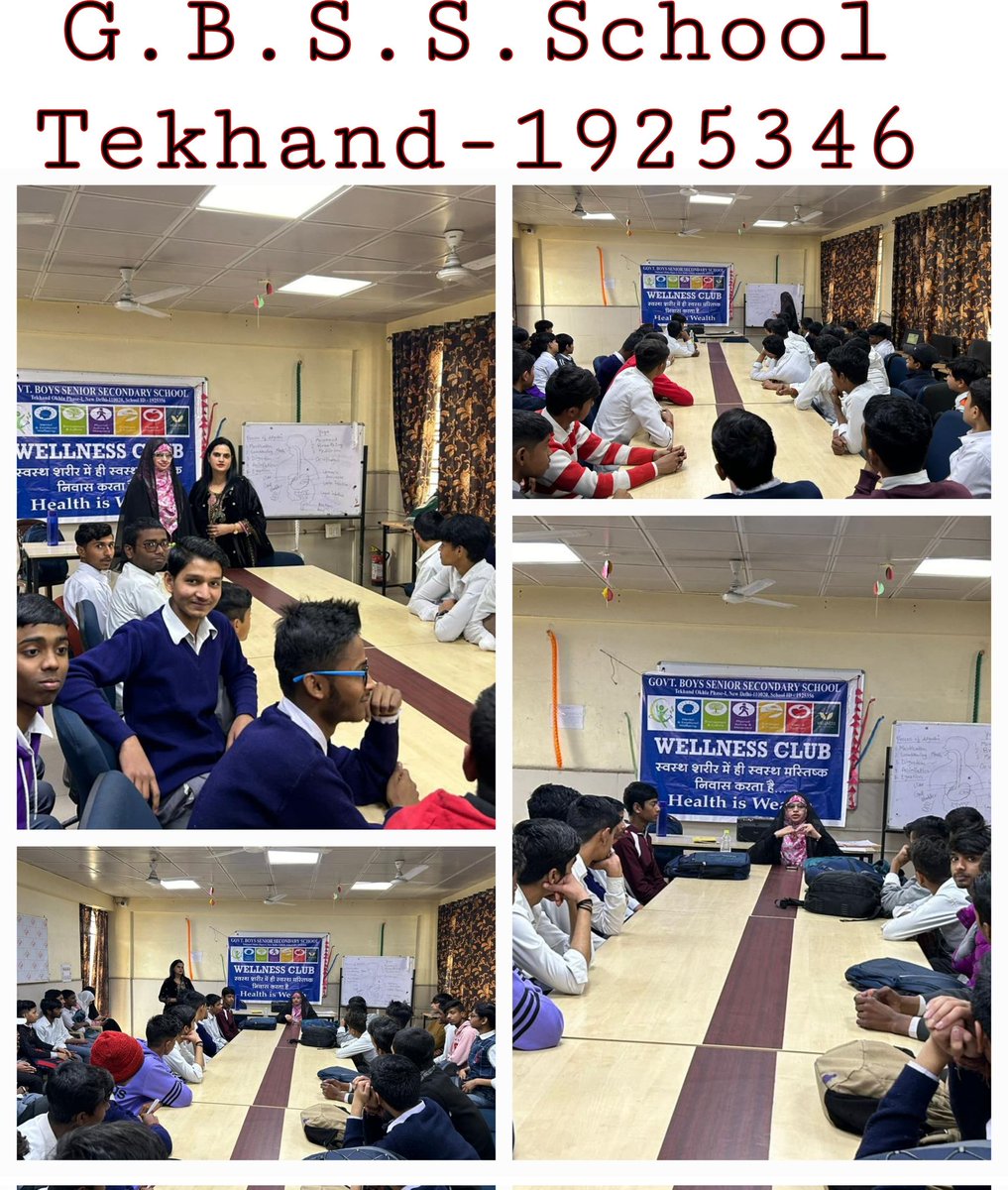 G1925356's tweet photo. Wellness Club Meeting organized for Class 10th Students.

#wellnessclub
@Dir_Education
@PankajRohi51563
@mfor_manish https://t.co/nHwcWWnG6P
