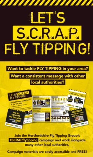SCRAPflytipping's tweet image. Six years since the #SCRAPflytipping campaign launched. Are you a #localauthority wanting access to our free materials? Get in touch ! @HertsWasteAware #flytipping #DutyofCare