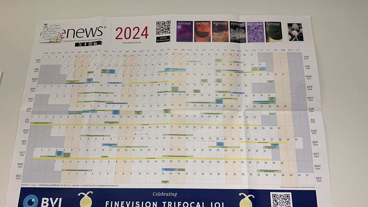HHICProject's tweet image. Thank you so much @EyeNewsMag and @LindaPinpoint  for the wall planner to help with planning for meetings to disseminate our work! An exciting 2024 ahead!