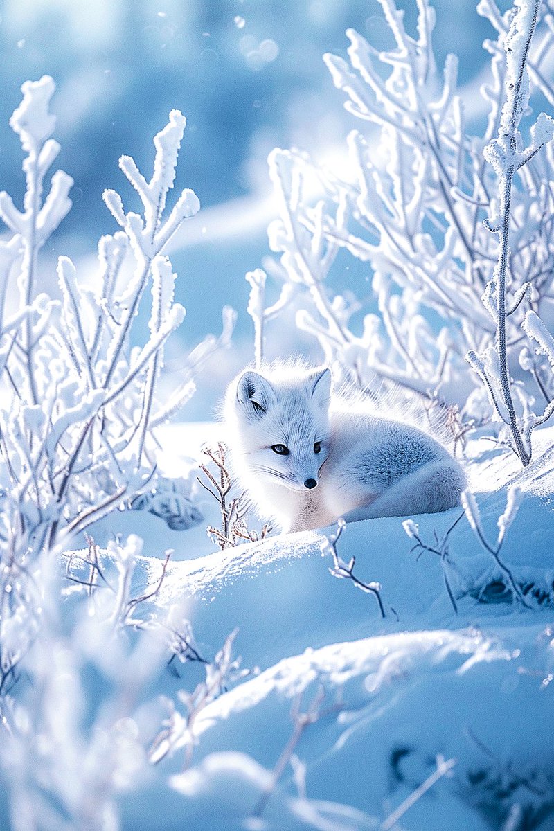 ❄️Arctic Foxes in Tundra❄️

#AIart #midjourneyV6