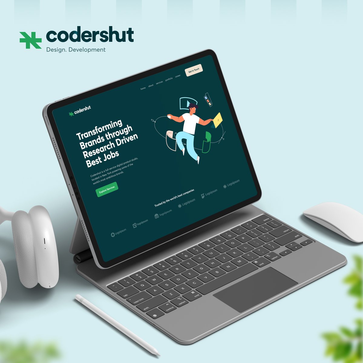 StylizeStudio's tweet photo. Hey Entrepreneur! 🖐

Check out the latest design portfolio of Codershut's website design.

Follow us on 👉 @StylizeStudio  for more amazing design inspirations and tips.

Got an idea? Shoot us a message in the inbox. 📩

Follow us on 👉 @StylizeStudio. https://t.co/ok6QnoXfdM