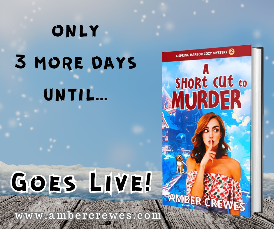 AmberCrewes's tweet photo. Just 3 more days until... A Short Cut to Murder gets released.
I don't know about you but I can't wait for you to read the next book in my new Spring Harbor #CozyMystery series.
Have you gotten your preorder yet?
Get your copy at this link https://t.co/KBL8HyM6wv https://t.co/3Yw0xFD1IY