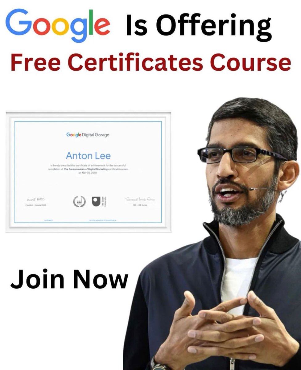 Google Has Launched Free Courses To Master AI.

No Need To Pay Thousands To Learn.

Here's How To Access Google's AI Courses And Start Learning Today: