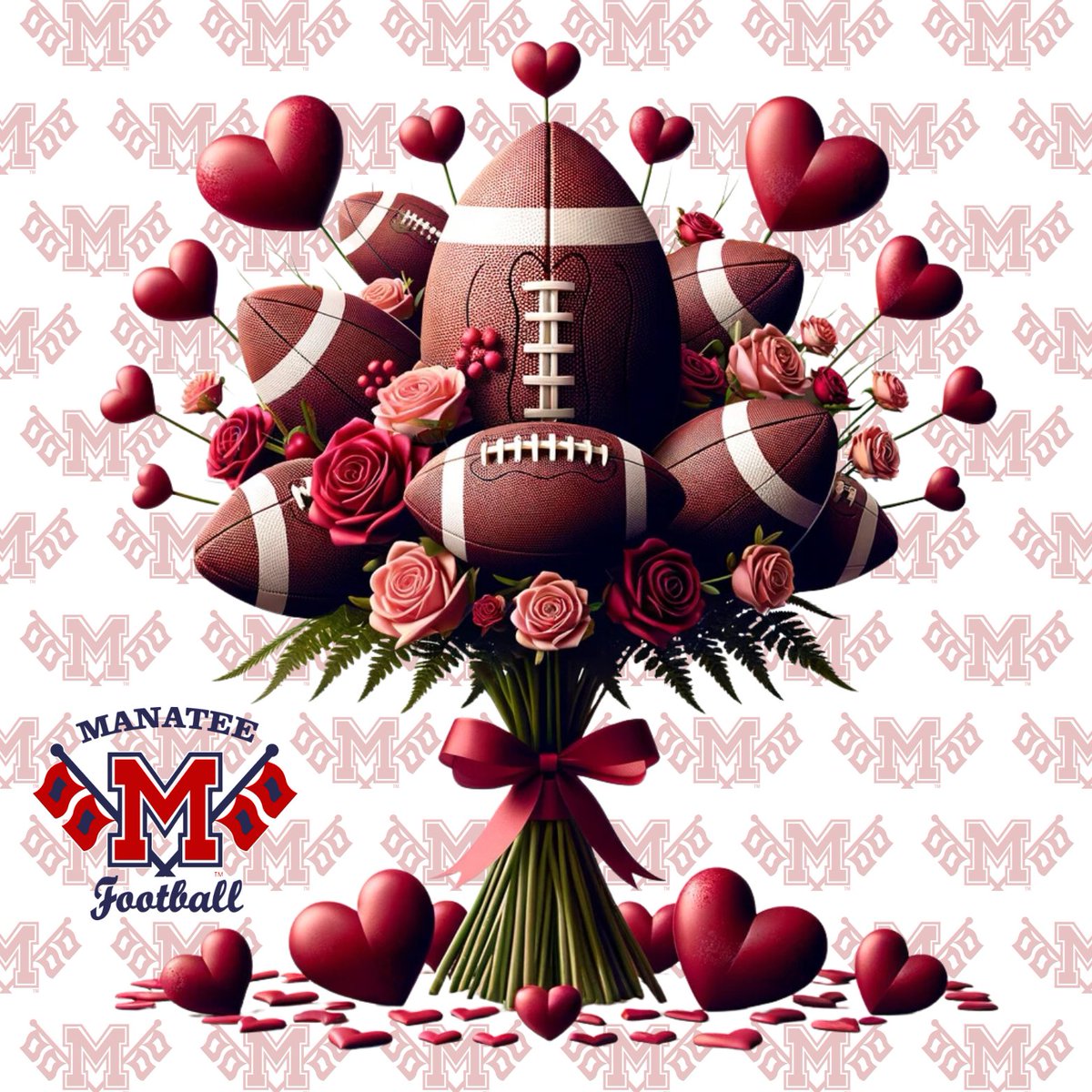 💙🏈 Happy Valentine's Day from Manatee Football! Today, we celebrate the heart and passion that unites us all, on and off the field. May your day be filled with love, joy, and touchdowns. Here's to the love of the game and our incredible fans. #ValentinesDay #LoveTheGame