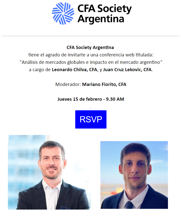 jclekovic's tweet photo. Mañana tengo el honor y el placer de dar mi primera charla de mercados para @CFAArgentina. Comparto panel con @leochialva mi mentor, quien me enseñó las bases de todo lo que aprendí. Además, modera @mfiorito, la persona que me abrió las puertas para trabajar en @Schroders https://t.co/m8yUVB0dFy