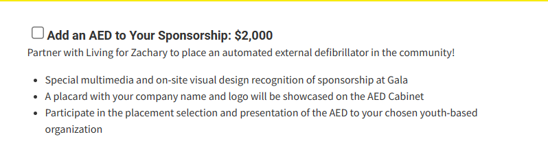 📣NEW 2024 OPPORTUNITY!📣This year, you will have an opportunity to DIRECTLY impact an organization on Saturday. With the sponsorship of an AED in the community, your gift may save a young life. Purchase your 2024 HeartBeats Gala AED sponsorship today at ow.ly/oSha50QjWBX