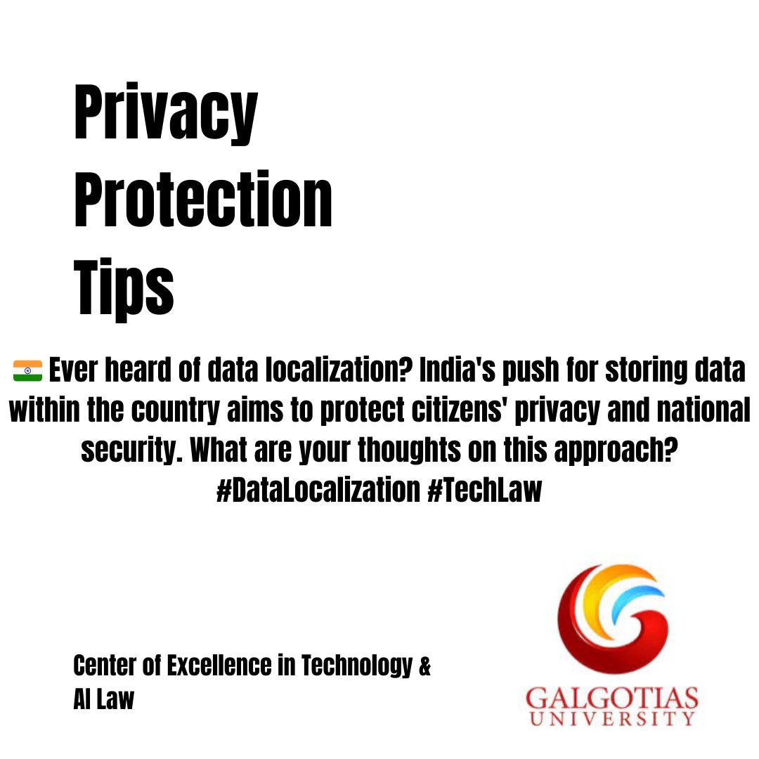 Galgotias Center of Excellence Tech & AI Law tweet media