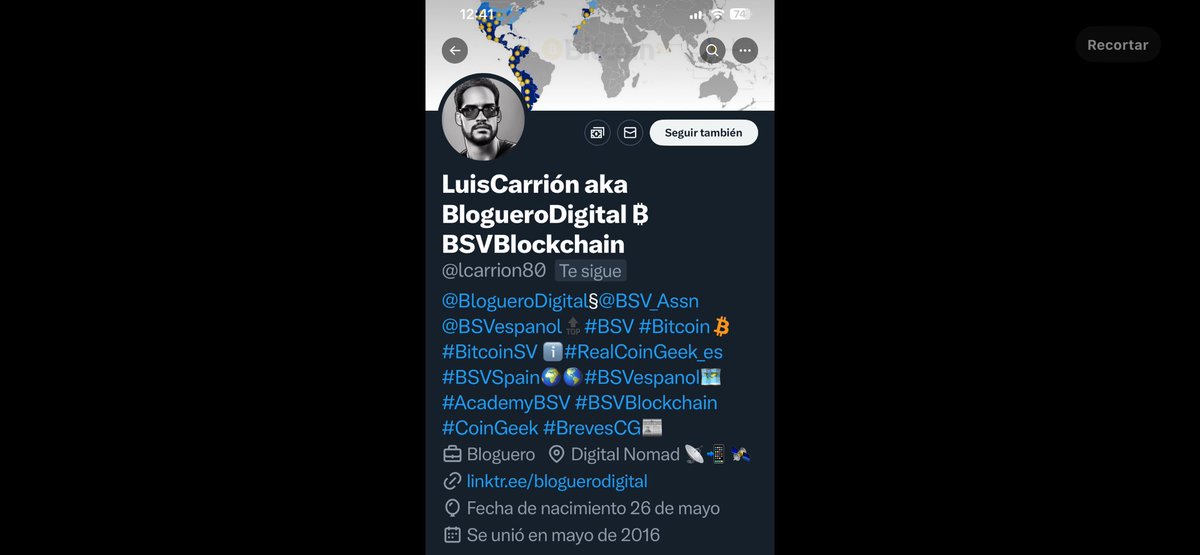BlogueroDigital's tweet image. 🙋‍♂️@LCarrion80✍️
aka #BlogueroDigital👨‍💻
📲 Blog del foro: foro.bsvespanol.org/u/bloguerodigi…
en @X sobre ₿ #𝐁𝐢𝐭𝐜𝐨𝐢𝐧 BSV #𝐁𝐒𝐕 𝐞𝐧 𝐟𝐨𝐫𝐦𝐚 𝐝𝐞 𝗽𝗼𝘀𝘁𝘀 
↘️x.com/lcarrion80?s=2… ⬆️⬇️