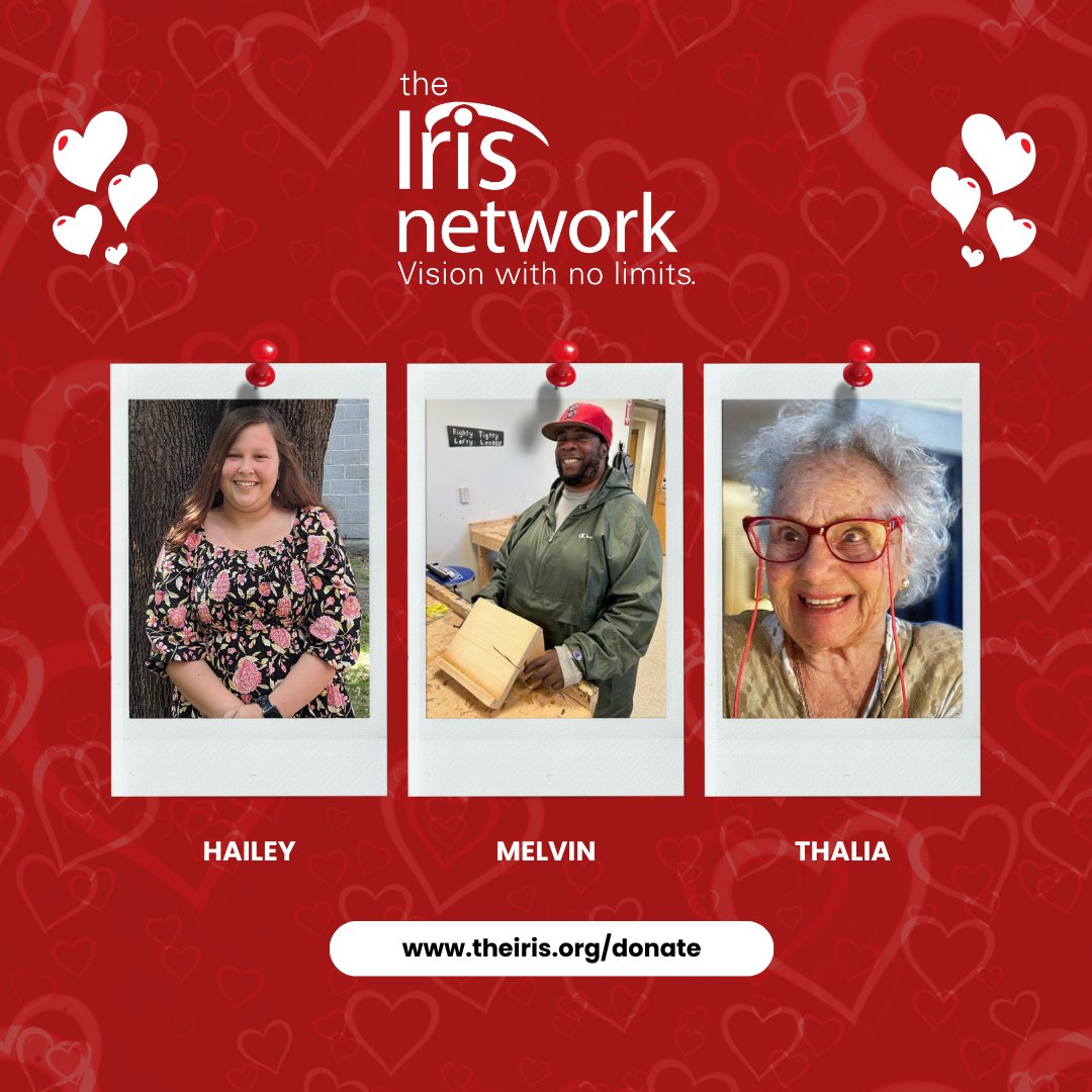 TheIrisNetwork1's tweet photo. This #ValentinesDay, show #love not only to your dear ones but also to those who could use your support. In our mission to provide services to people with #VisionImpairment or #blindness, every donation, large or small, counts. Click the link to donate: https://t.co/So336pT8Qu https://t.co/7AGYAwd60i
