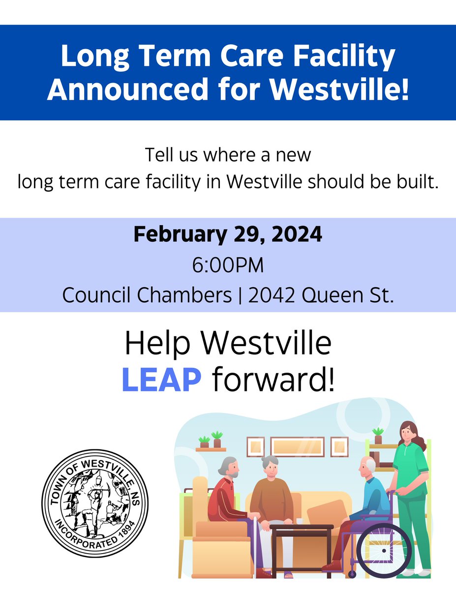 We plan to put the extra day we have this year to good use in Westville. The Province will decide on the location of the facility but we want citizens input to pass on to the province to help with the decision! Change is coming in Westville as we 'Leap Forward' together.