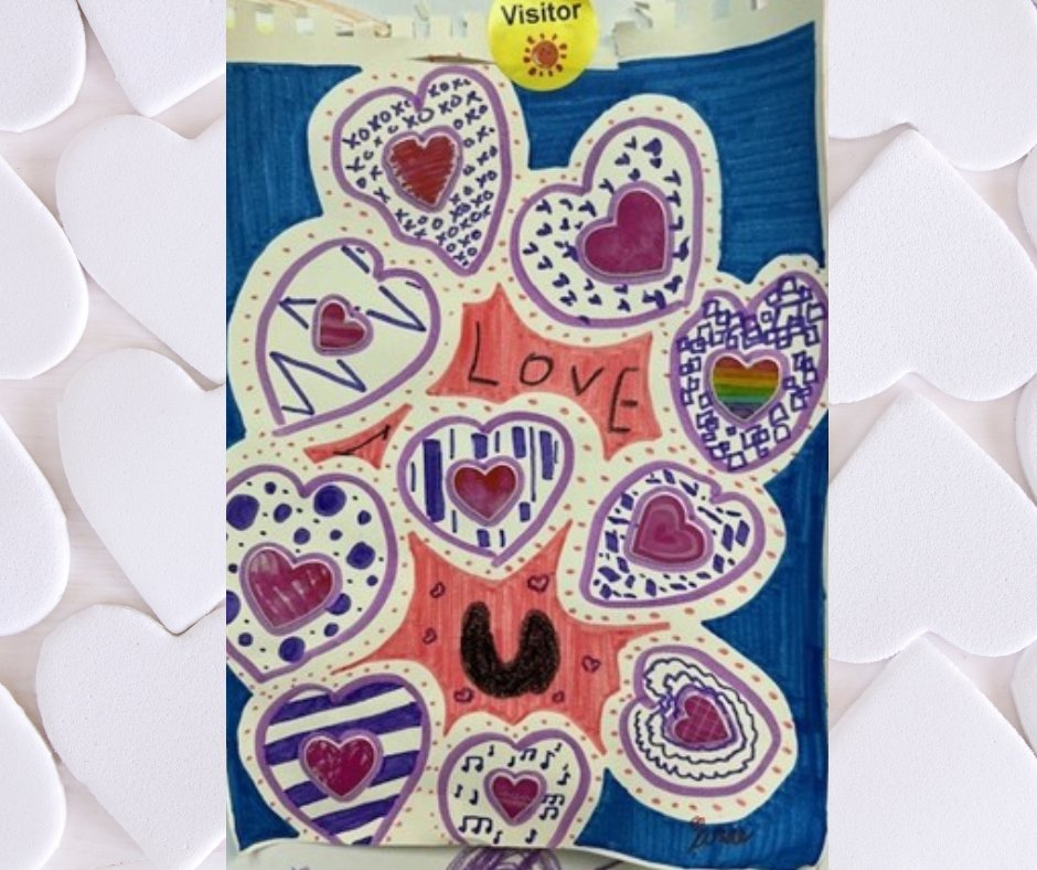 Sharing some amazing art made by one of our clients to wish you all a very Happy #ValentinesDay !  crossroadschildren.ca