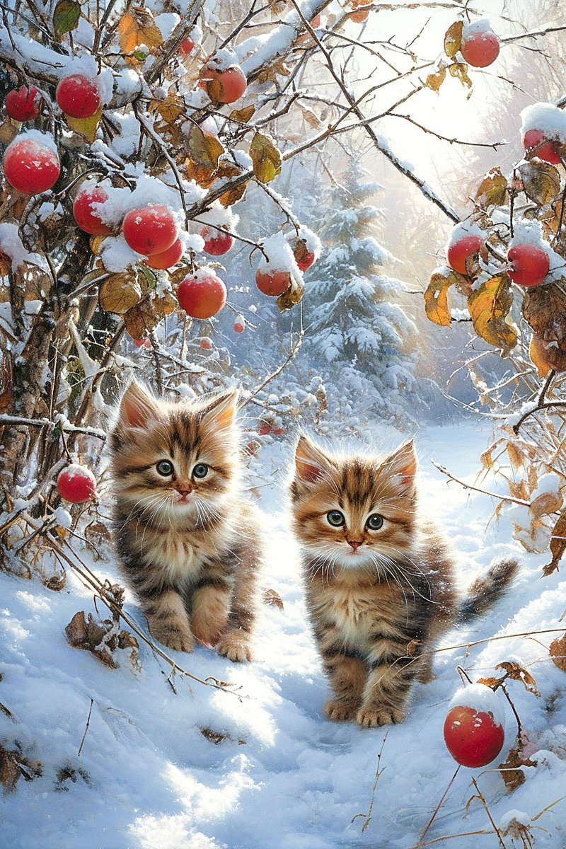 ❄️little cat in Ice-Covered Woods❄️

#AIart #midjourneyV6