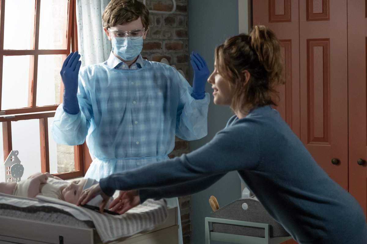 EndgameShea's tweet photo. FINALLY!! 🥳🥳🥳
It’s time for new promotional pics! 📸❤️
“Baby, Baby, Baby” (7x01)
Part 1
Getting close to the season premiere! 🥹❤️
📸: @jeffweddell / ABC press
#Shea #TheGoodDoctor #FreddieHighmore #PaigeSpara #ShaunMurphy #LeaDilallo #SheaBaby #BabySteve https://t.co/9G6NwhLWOX