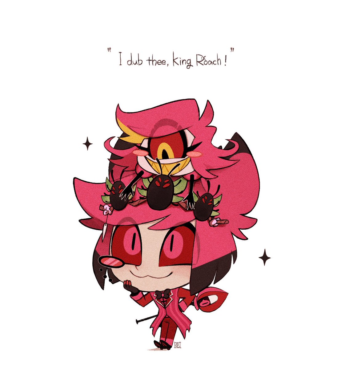 King Roach #HazbinHotel #HazbinHotelA」|よこのイラスト