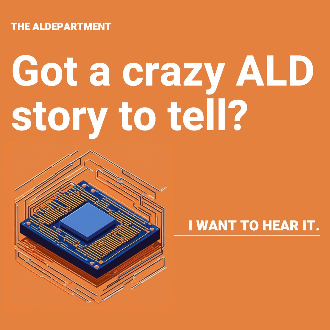I would like to make a series of videos from #ALDep folks telling stories about certain prompts. Please DM your stories if you're interested in telling your story about:

1. Experiment gone wrong
2. Crazy conference story
3. Weirdest thing you saw in lab