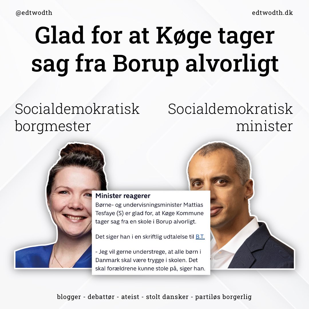 Edtwodth's tweet photo. Tænk hvis vi havde uafhængige #dkmedier.
@tv2nyhederne @btdk
@mattiastesfaye @UVM_dk @mariestaerke @Spolitik
#dkpol #borup #skolechat https://t.co/epgfEfRNiX