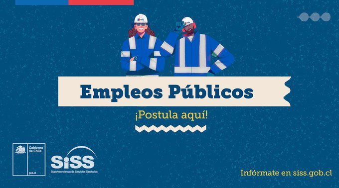 SISS_CHILE's tweet photo. ⚡¡Únete a nuestro equipo! 😎
🗣️Buscamos a un/a profesional para la jefatura del Área de Gestión, Administración y Finanzas del nivel central de la #SISS en la #RM
💻Conoce más sobre el cargo y postula a través de Empleos Públicos hasta el 19/02/24 👉https://t.co/sX4y2RUmPC https://t.co/EYaLjYdrv2