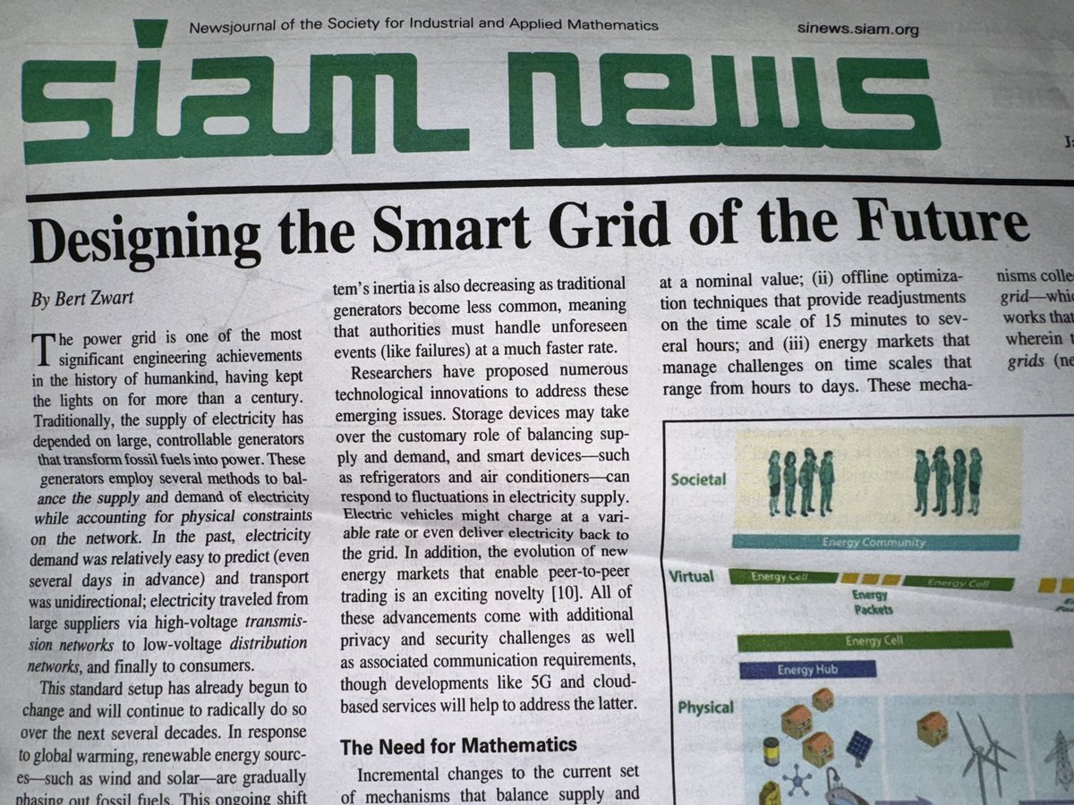 Arrived home in the middle of a 19 hour power outage to find this in my mailbox. Great timing <a href="/TheSIAMNews/">SIAM</a>