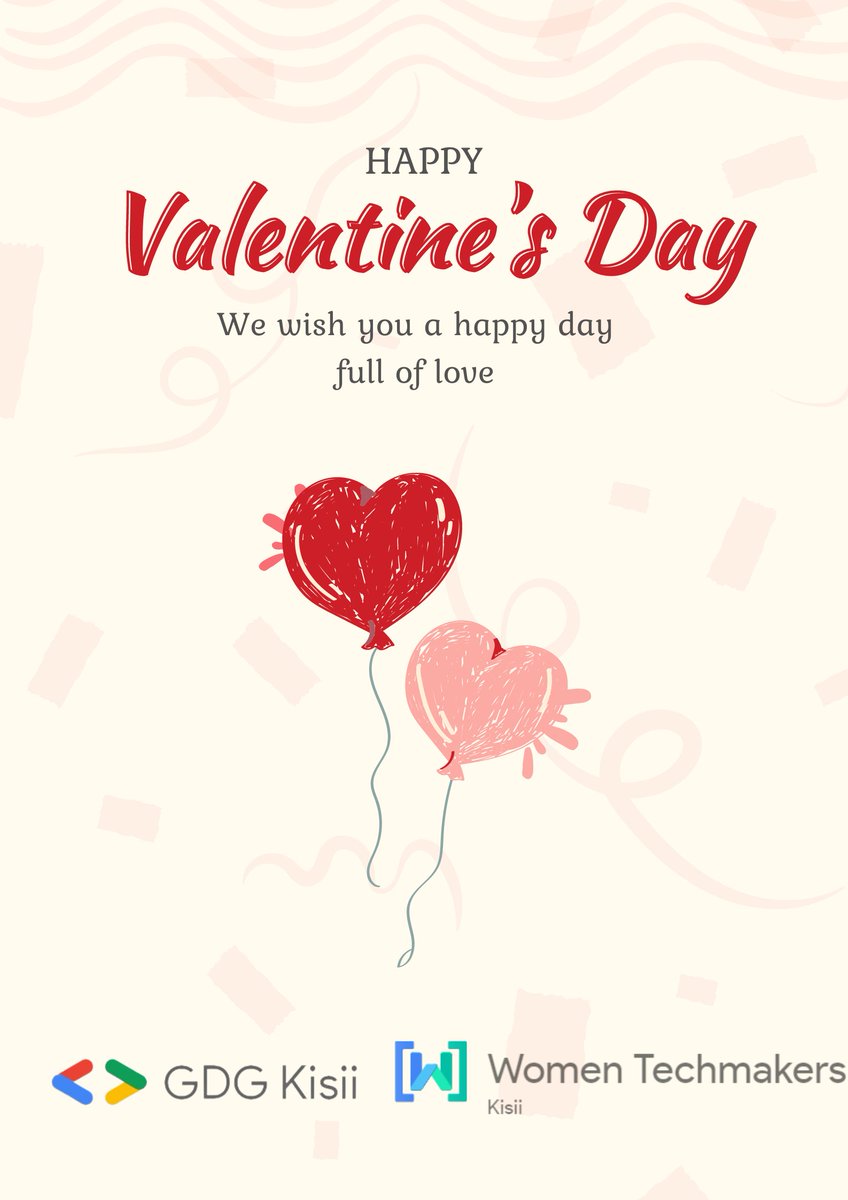 GDG_Kisii's tweet image. Happy Valentine's Day to all our amazing community members! 🌹💻 Let's celebrate the love for code and technology that unites us. 💖✨ Spread love through lines of code and inspire others to join our amazing community! #SpreadLoveNotBugs #CodeLove