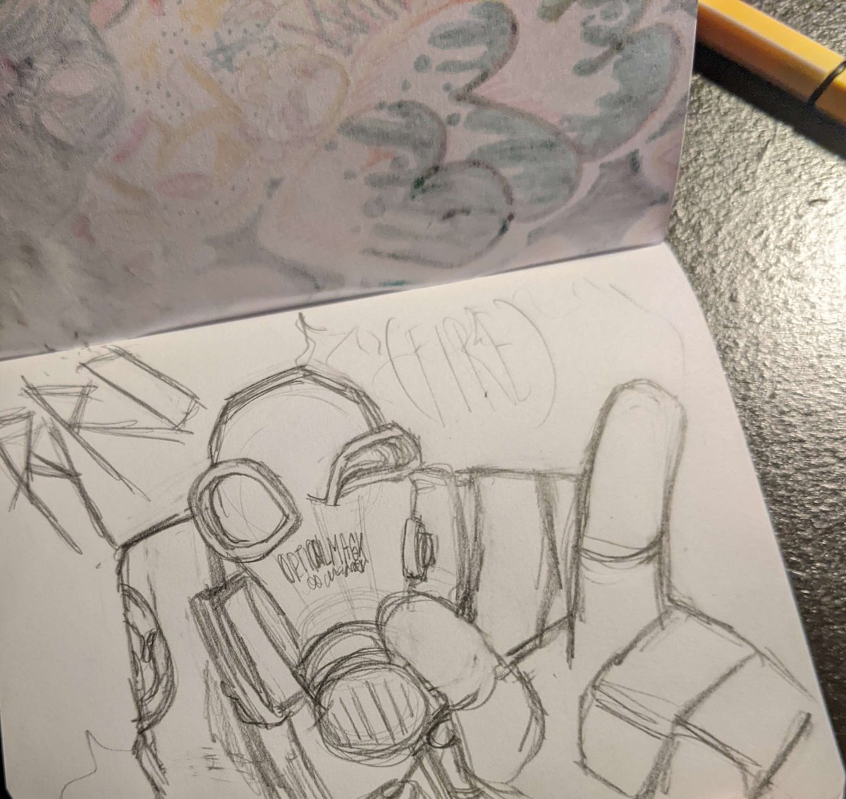 Cardboard1_'s tweet photo. PYRO! 🔥❤️
I am so happy with this bro- I actually finished a traditional drawing for the first time in a while.
Credits to Colonel Fanzipantzen on YouTube for the inspiration!! https://t.co/qgGQGe4Mtn 
#pyro #TF2 #TF2Pyro #Fanart #TF2Fanart https://t.co/Ka8MTNqNUo