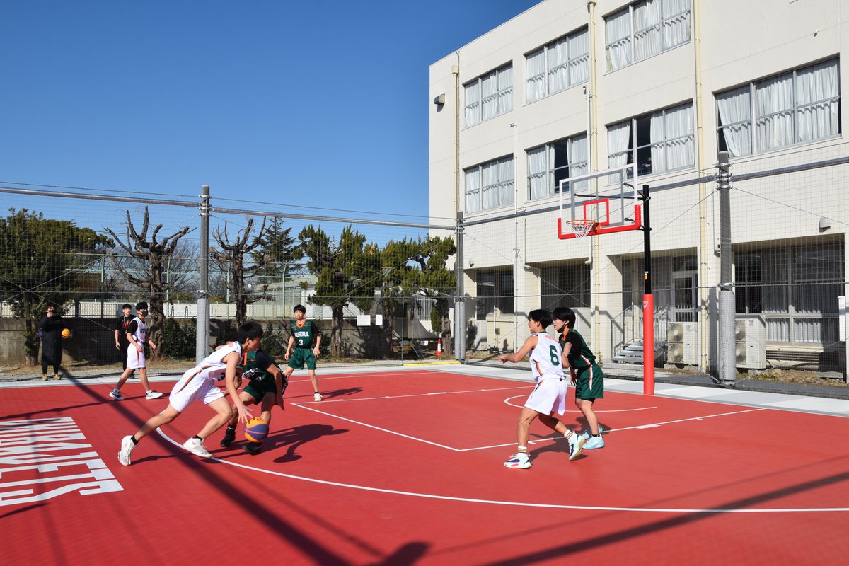 ◇青少年会館に3×3バスケットコートがオープンしました◇ 2/3(土)、市