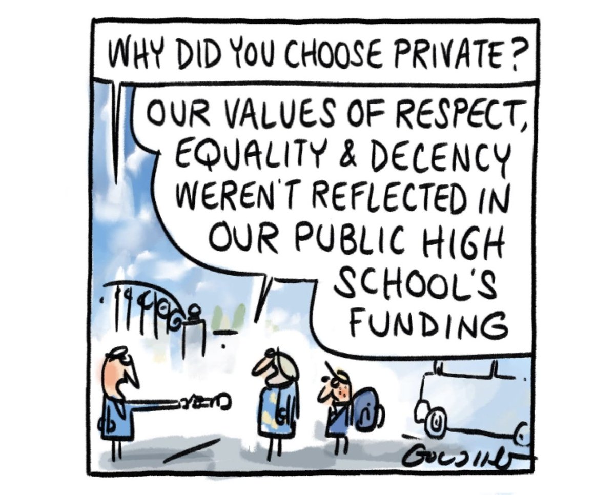 GoldingCartoons's tweet photo. Parents choose private schools at record rates. @theage
https://t.co/xxKWWIB08F https://t.co/EvTQvrJaFO