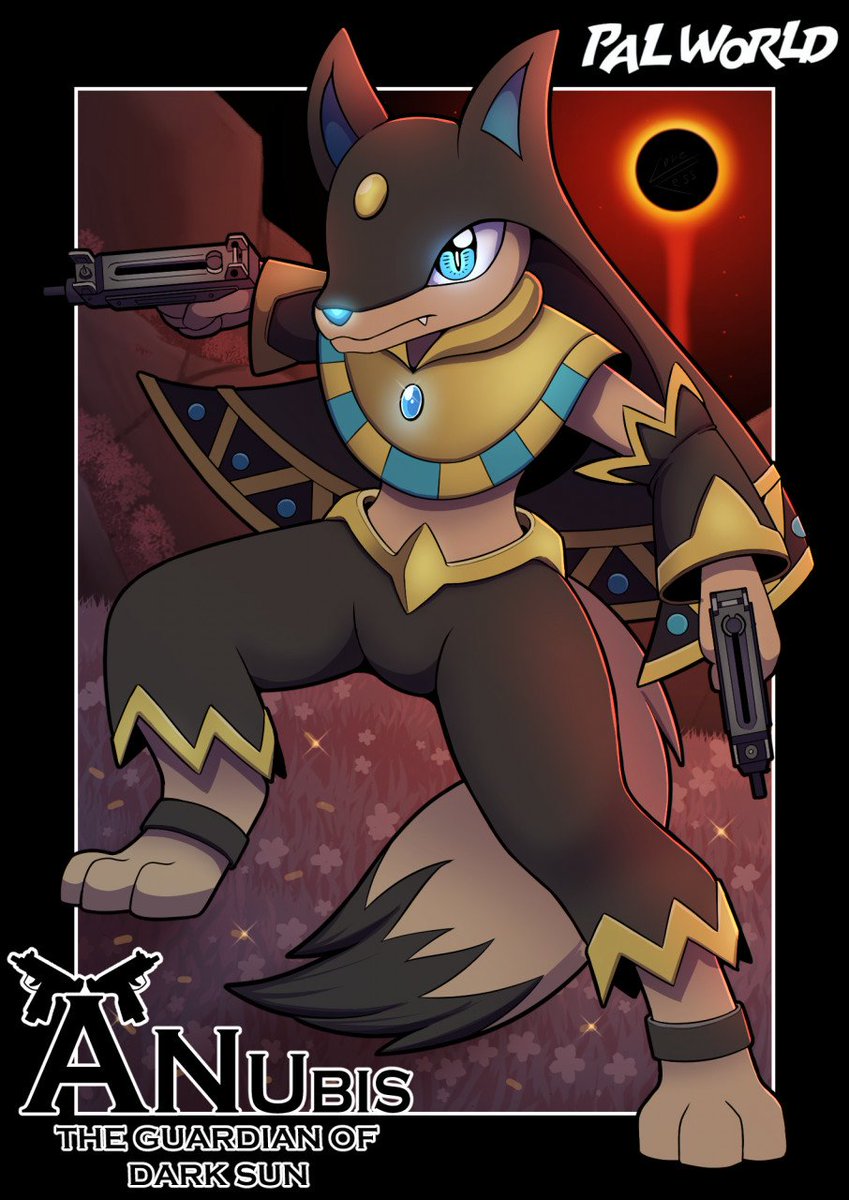 trollmask361's tweet photo. @Palworld_EN my favorite pal is anubis he is spectacular #PalGiveaway #PalworldArt https://t.co/5HJbdASyp0