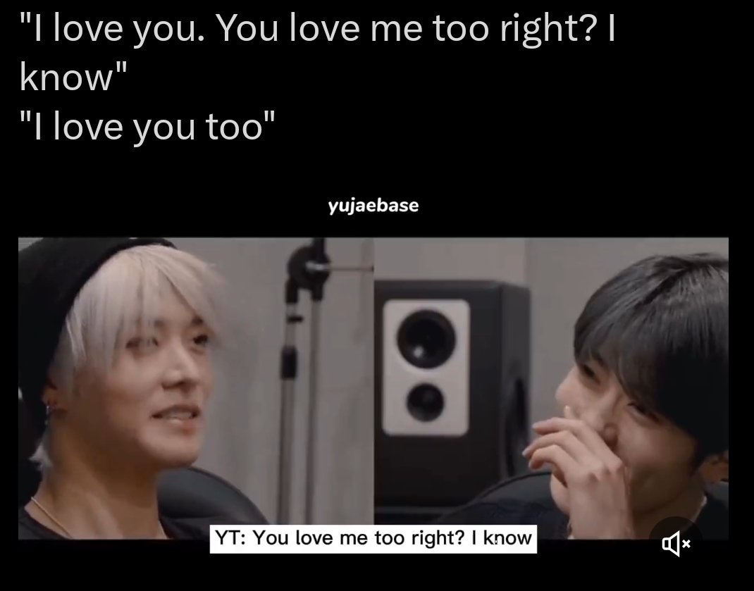 yujaebase's tweet photo. yujae's love confessions be downright *SCREAMS* INSANE https://t.co/UKBeYnZ9NU