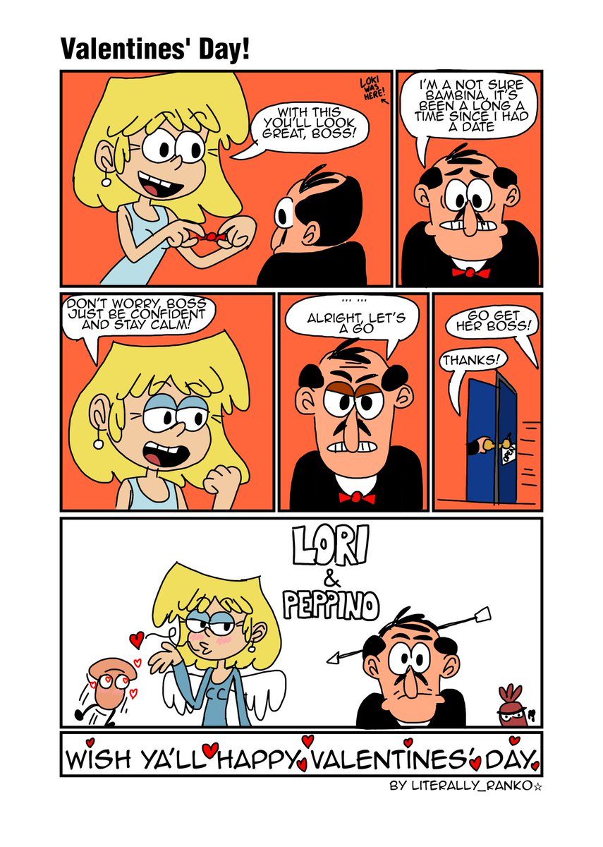 InazumaRanko's tweet photo. happy valentines' day from lori & peppino!~ ❤️ love ya!
#theloudhouse #theloudhousefanart #pizzatower #pizzatowerfanart #loriloud #peppinospaghetti #toppin #crossover #fanart #comic #valentinesday #valentinesday2024 #valentines https://t.co/RzNMX36whd