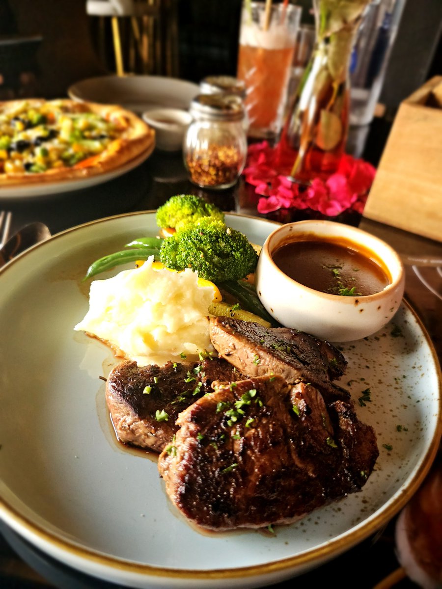 When others order a pizza, I order a #steak 😎. 
#eatingout #CelebrationOfLove