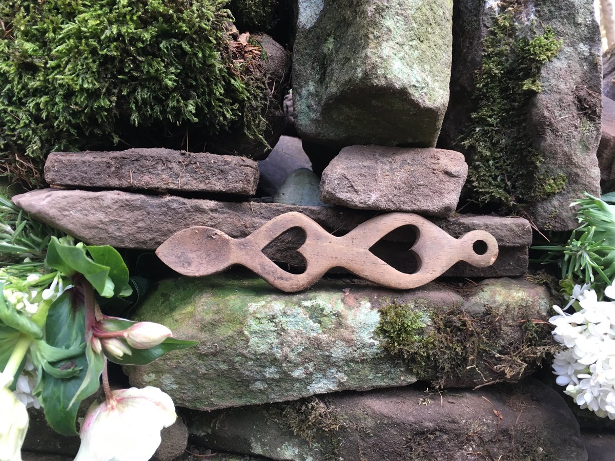 #LoveSpoon votive offering on the St Thomas Way at Patrishow, 2018. #ValentinesDay