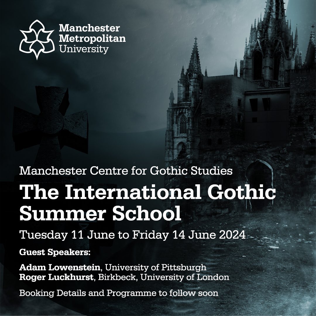 It’s official! The @gothicmmu summer school will be back this June. Save the date! 🥳👏