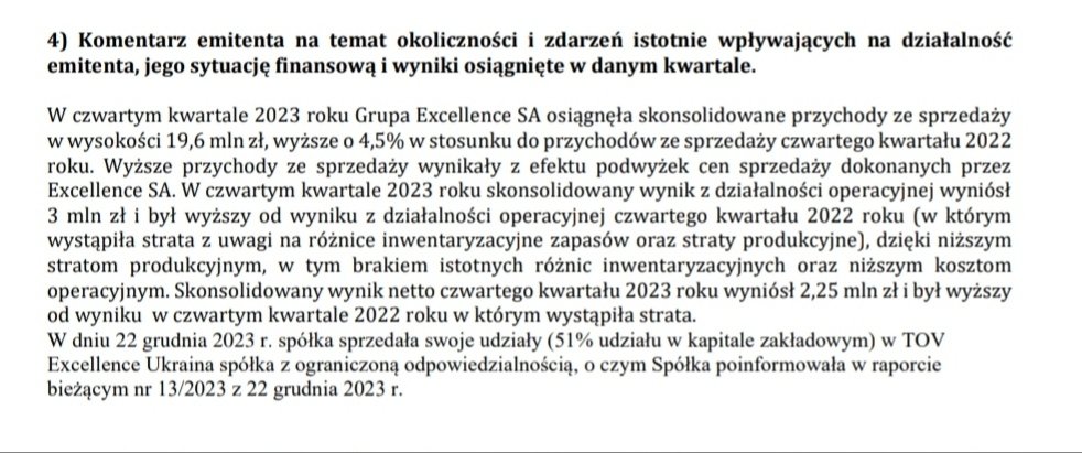 TomasNowaczyk's tweet photo. #Excellence - po $ELQ kolejny raz w tym kwartal okazuje się że miałem nosa i perły się bronią a nie tylko pompa:
🔻bdb wyniki $EXC za IVkw
🔻2m vs -1m rok temu
🔻CZ 9,4
🔻ale dopiero 2kw $EXC podaje dobre wyniki, dlatego przy powtarzaniu dalej wyników do 2 kw 24r liczę na CZ 5 https://t.co/xhZliLHJH9