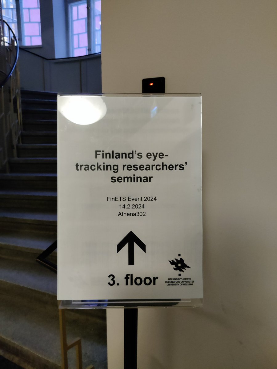 FinETS 2024 seminar is being hosted at Athena building, Helsinki University today!  <a href="/EduSciHelsinki/">Faculty of Educational Sciences, Univ. of Helsinki</a> 
#eyetracking #research