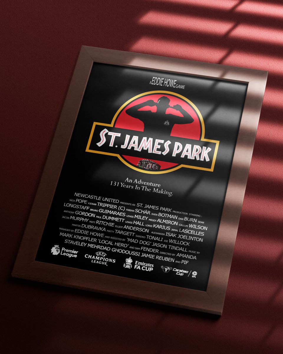 WAWSPORT (@wawsportprints) on Twitter photo The mash up all #nufc and movie fans needed but didn't know - Bruno GuimarΓ£es retro Jurassic Park Sports Wall Print etsy.me/3SXrw2M via <a href="/Etsy/">Etsy</a> #brunog #bruno #newcastleunited #JurassicPark The mash up all #nufc and movie fans needed but didn't know - Bruno GuimarΓ£es retro Jurassic Park Sports Wall Print etsy.me/3SXrw2M via <a href="/Etsy/">Etsy</a> #brunog #bruno #newcastleunited #JurassicPark