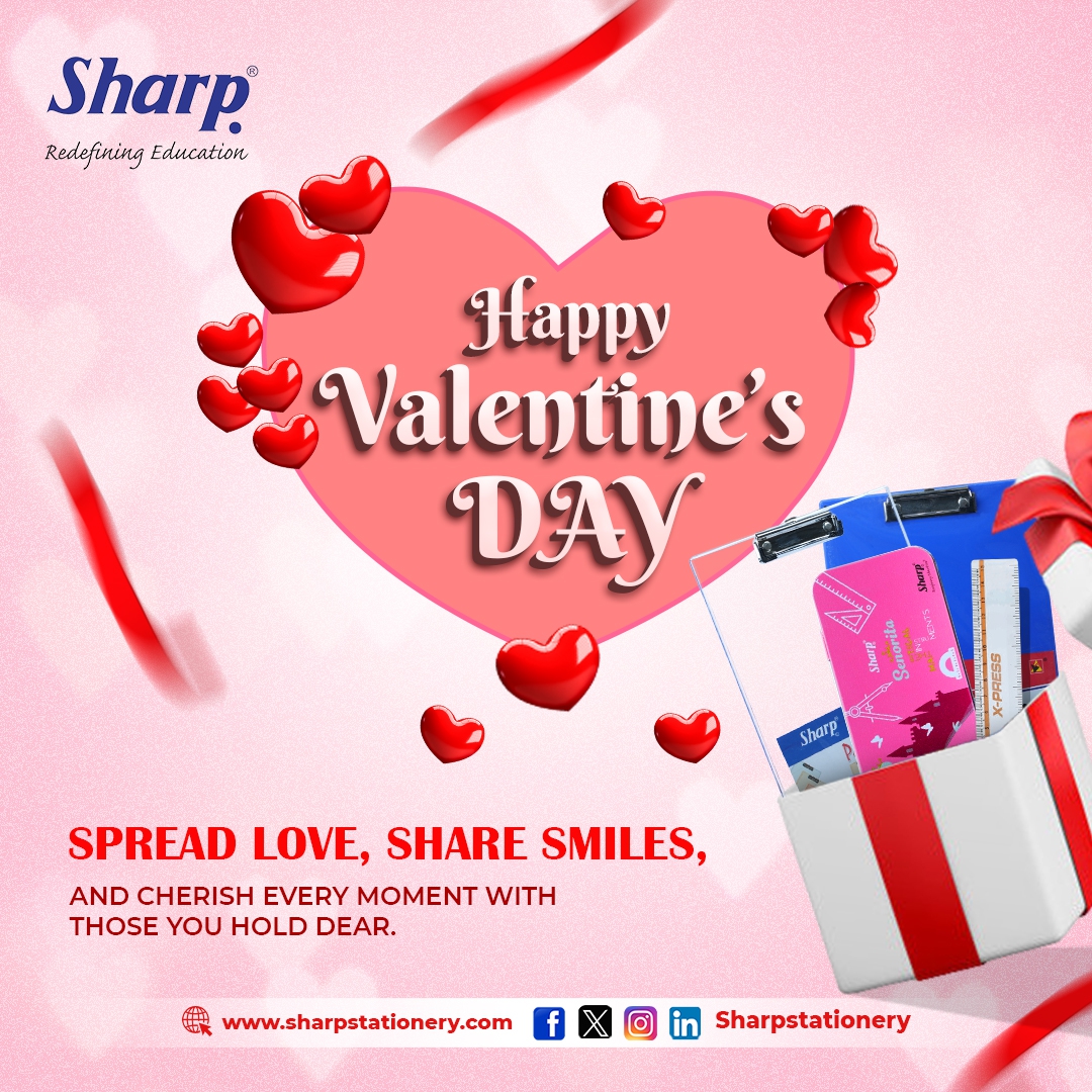 sharpstationer's tweet photo. 💖 Love is in the air, and so is creativity! 💖 

Visit : https://t.co/Llau9NxvVd

#SharpStationery #PrecisionInEveryStroke #GeometryMaster #StationeryGoals
#ValentinesDay #LoveNotes #SharpStationery #Creativity #SpreadLove https://t.co/43f0YIO8pz