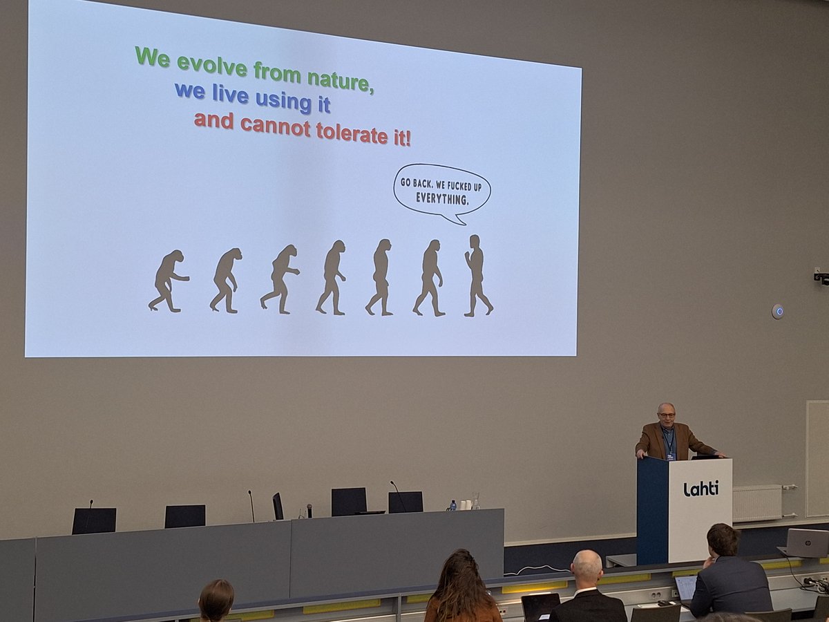 Lahdessa järjestettävä #peopleandplanet konferenssi pureutuu tänään teemaan "Supporting lifestyles in the face of megatrends". Kiitokset erinomaisesta avauspuheenvuorosta Prof. Em. #TariHaahtela.