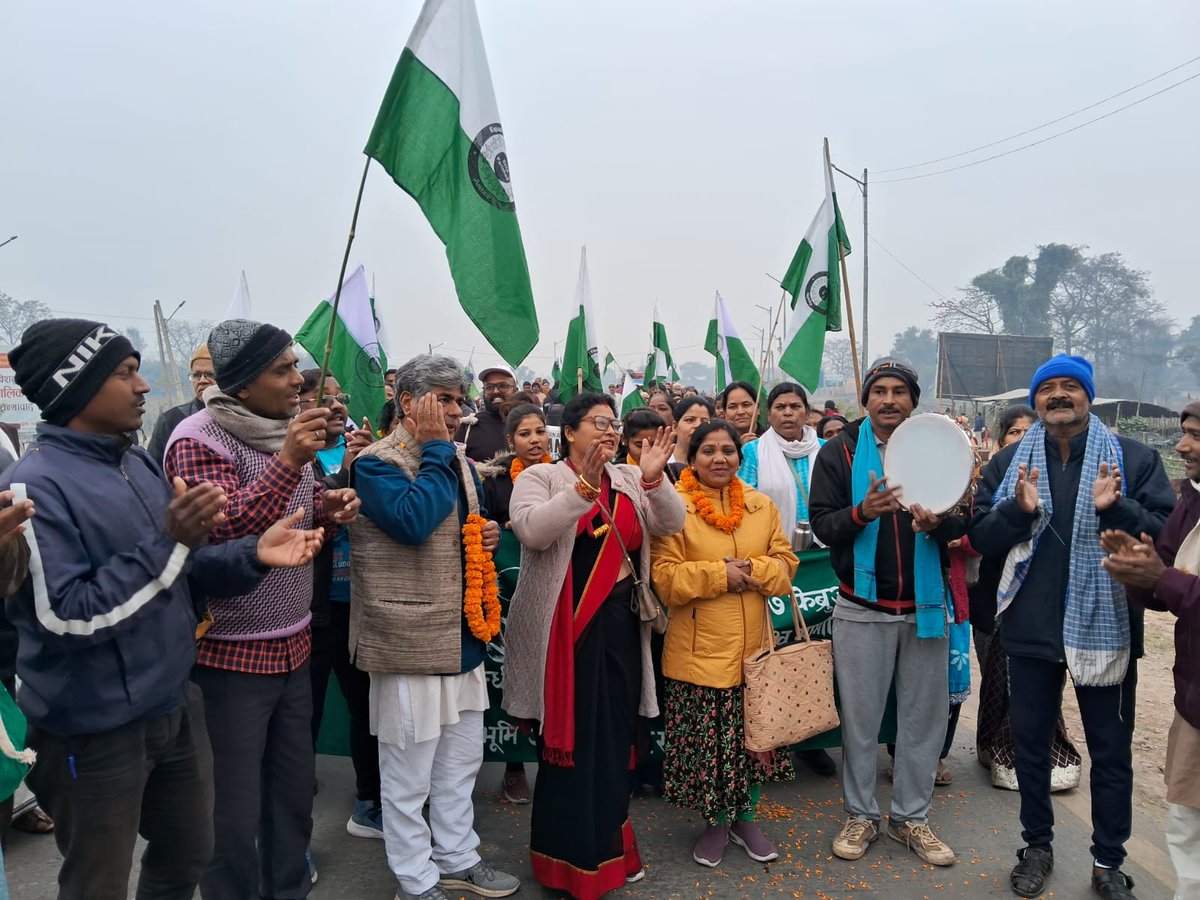 ILC Asia members @Ekta_Parishad, @CSRCNepal, NLRF, and others have begun their 140km peaceful foot march from Raxaul, India, to Kathmandu, Nepal, to attend the @WSF2024nepal!

Stay tuned for more 🌏💪👣 #United4LandRights