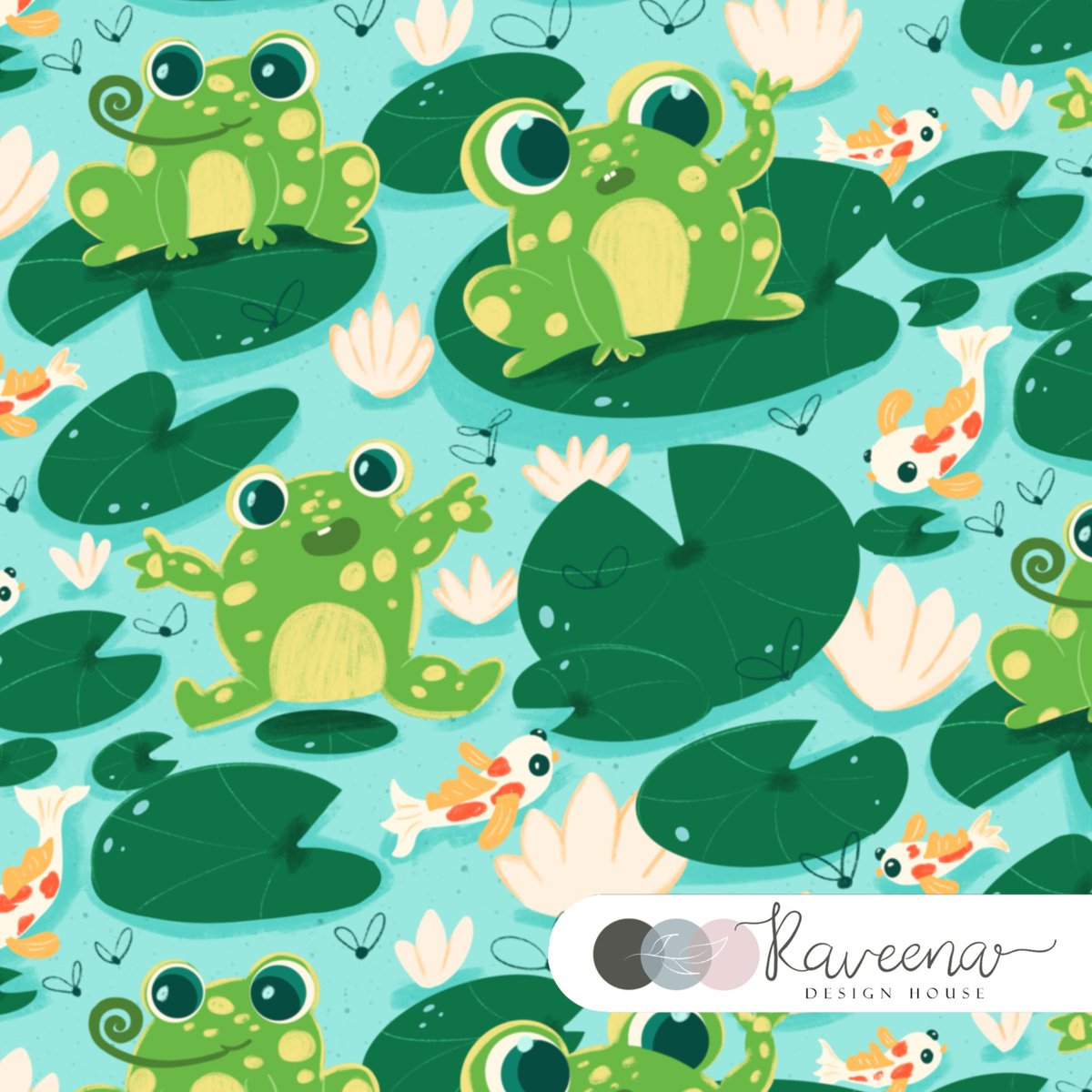 Entry for this week’s #spoonflowerdesignchallenge leap year frog 🐸 

#spoonflowerchallenge I made *_ Mr.Todd breakfast _* 🪰🐸 in fun quirky style. Hope you like it😇

#leapyearfrog #spoonflowerwallpaper #spoonflowerhomedecor #spoonflowerdesigner #spoonflowerfabric #spoonflower
