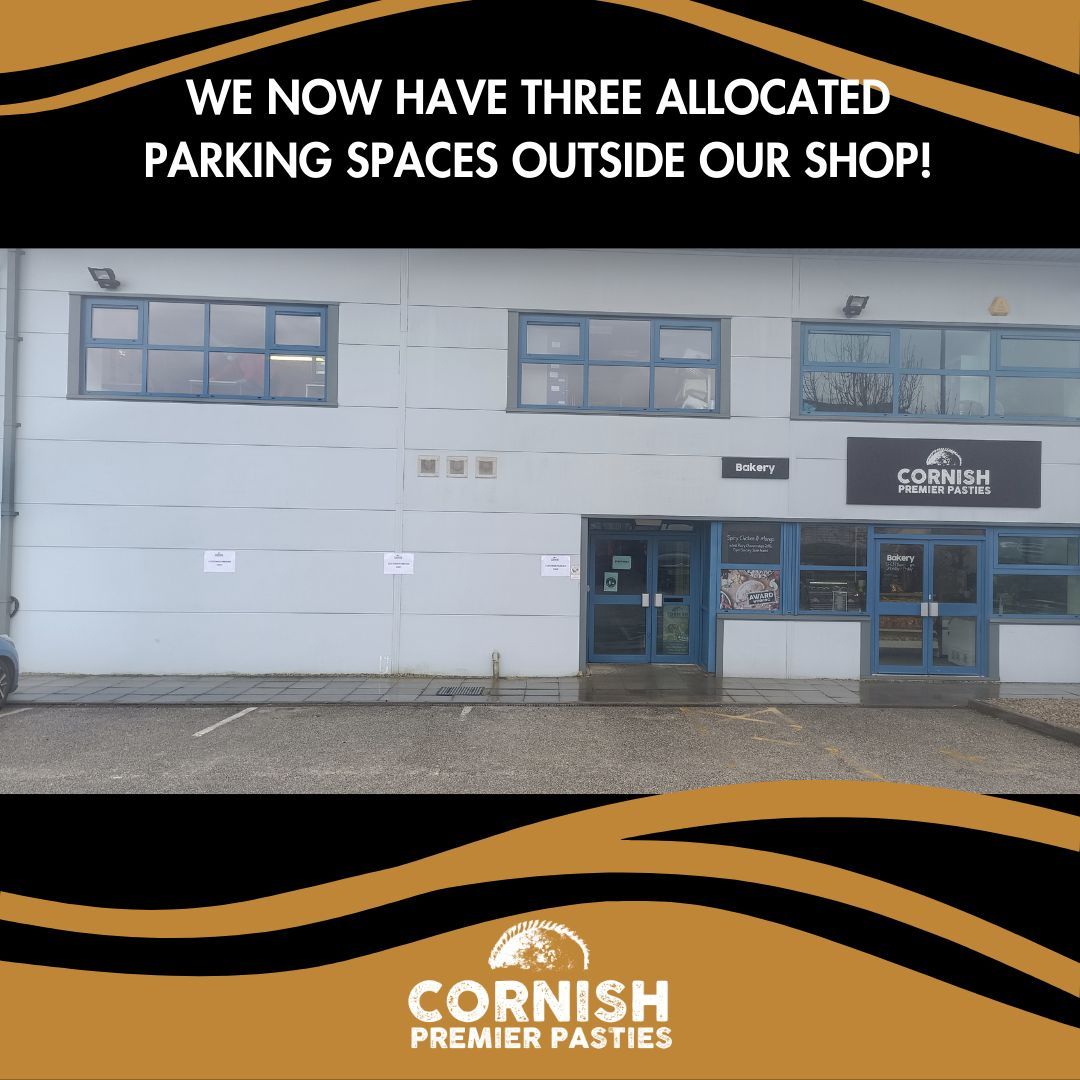 We now have three new allocated parking spaces outside our shop. We know that when it was busy the parking situation could be stressful, so we hope that this helps make your shopping experience easier and more enjoyable! Find us at TR9 6SX - we are open weekdays from 8am-3pm.
