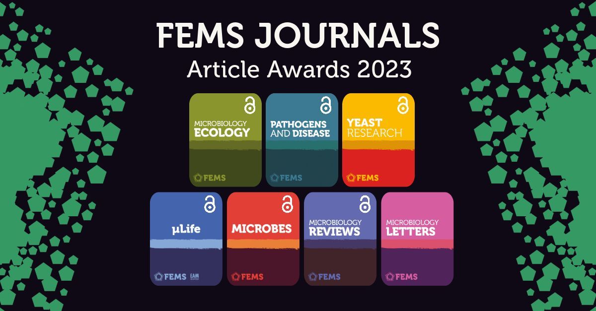 Celebrate excellence in microbiology research as we proudly announce the winners of the #FEMSJournals #ArticleAwards for 2023! 🏆 📜 🦠 

Don't miss out on these 7 winning papers: fems-microbiology.org/fems-journals-…