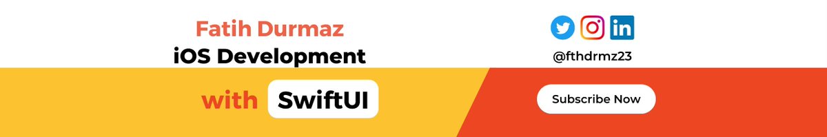 fatihiosdev's tweet image. SwiffUI ve iOS Geliştirme üzerine videolar hazırlayarak paylaştığım YouTube kanalıma destek olmak için abone olabilir ve güncel içeriklerimi takip edebilirsiniz.
youtube.com/@fdurmaz
#SwiftData
#Alamofire
#MVVM
#Firebase
#Frameworks
#Libraries
#SPM