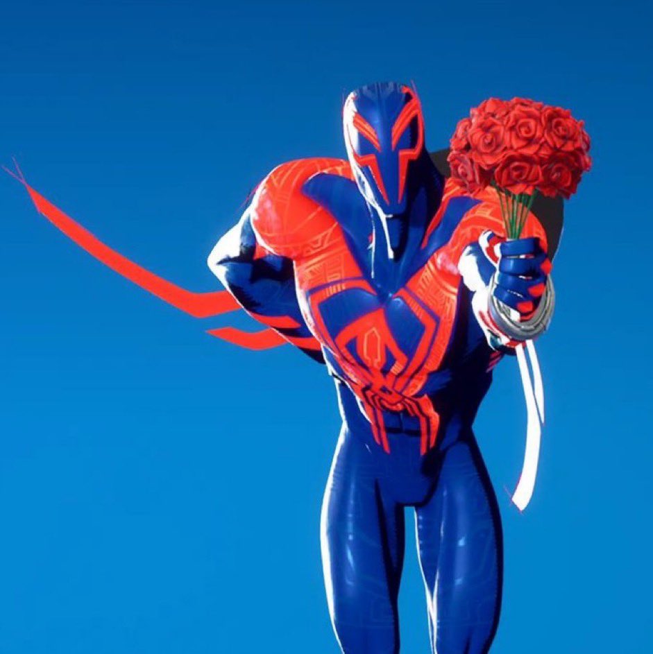 happy valentines day!!! miguel offers a bouquet of roses!!